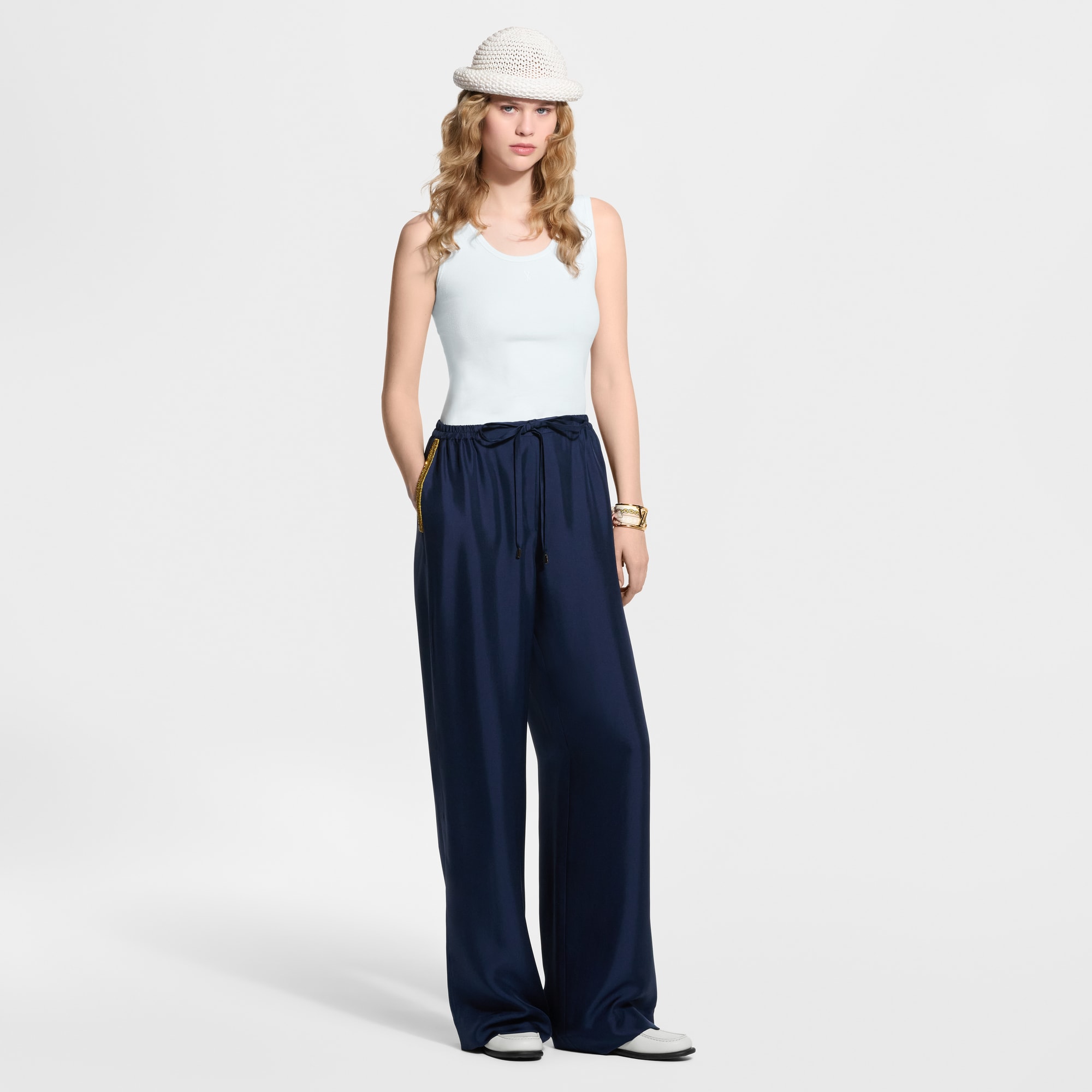 Ribbed Tank Top - Luxury White | LOUIS VUITTON
